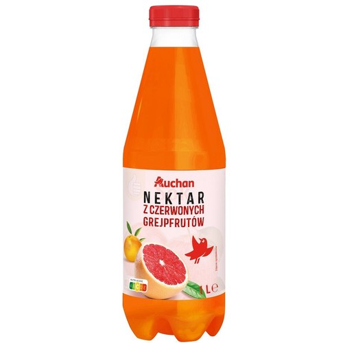 Nektar z czerwonego grejpfruta Auchan 1 l