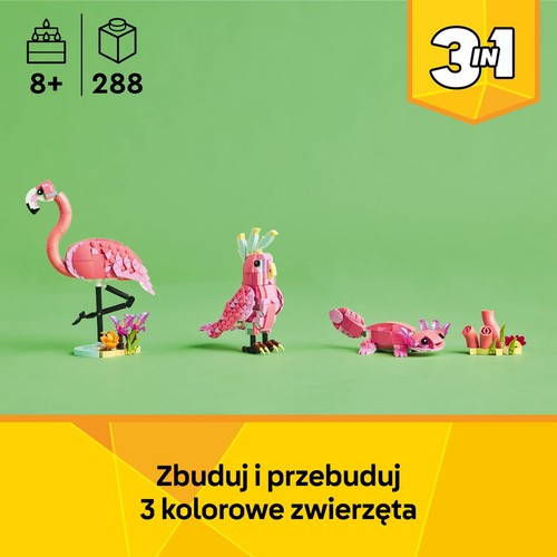 Creator 3 w 1 Dzikie zwierzęta: różowy flaming 31170 LEGO 1 sztuka