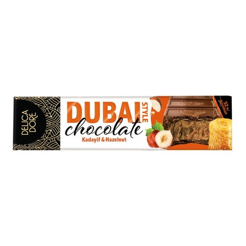 Czekolada Dubai mleczna z kadayif i orzechami laskowymi Delica Dore 70 g