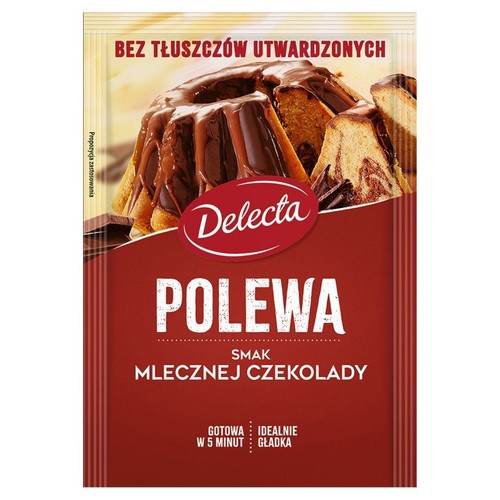 Polewa o smaku mlecznej czekolady Delecta 100 g