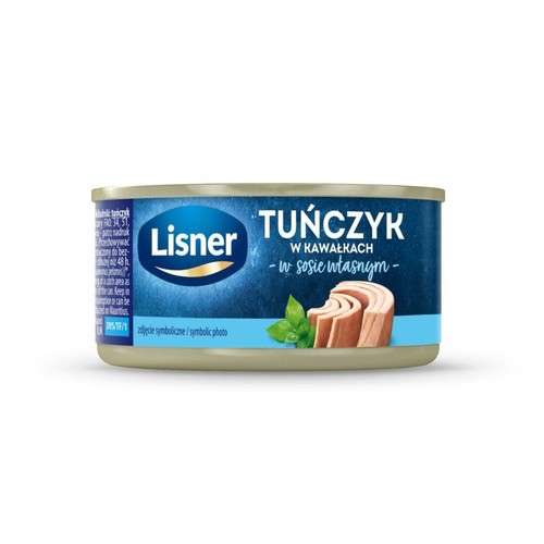 Tuńczyk w kawałkach w sosie własnym Lisner 170 g