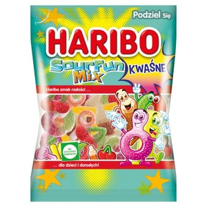 Żelki kwaśne Sour Fun mix Haribo 160 g