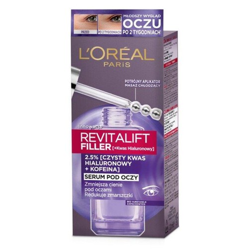 Revitalift Filler Serum pod oczy redukujące zmarszczki LOreal Paris 20 ml