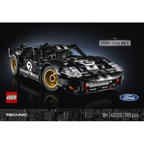Technic Samochód wyścigowy 1966 Ford GT40 MKII 42223 LEGO 1 sztuka