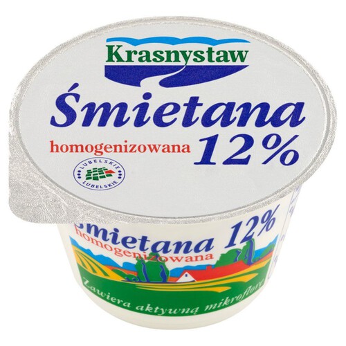 Śmietana 12 % homogenizowana Krasnystaw 150 g