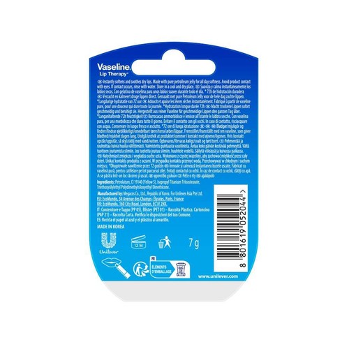 Oryginalny Balsam do ust 7 g Vaseline 1 sztuka