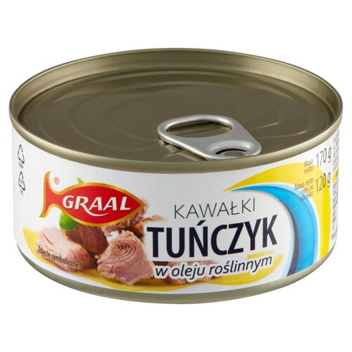 Tuńczyk kawałki w oleju roślinnym Graal 170 g