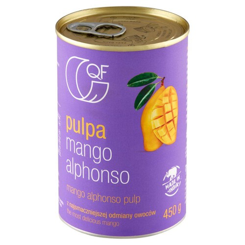 Pulpa z mango alphonso bez dodatku cukrów Quality Food 440 g