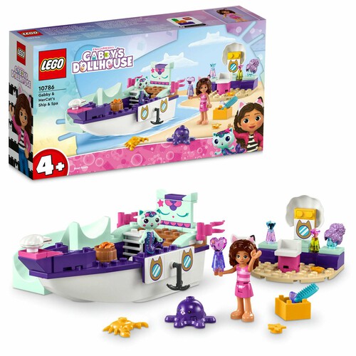 Gabby's Dollhouse Statek i spa Gabi i Syrenkotki 10786 LEGO 1 sztuka