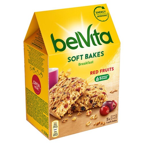 Ciastka zbożowe z żurawiną i rodzynkami   belVita 250 g