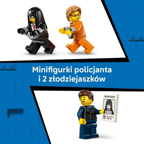 City Furgonetka policyjnego konwoju więziennego 60479, zabawka konstrukcyjna LEGO 1 sztuka