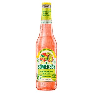 Piwo smakowe Strawberry Kiwi o smaku truskawki i kiwi alk. 4,5% obj. Somersby 400 ml