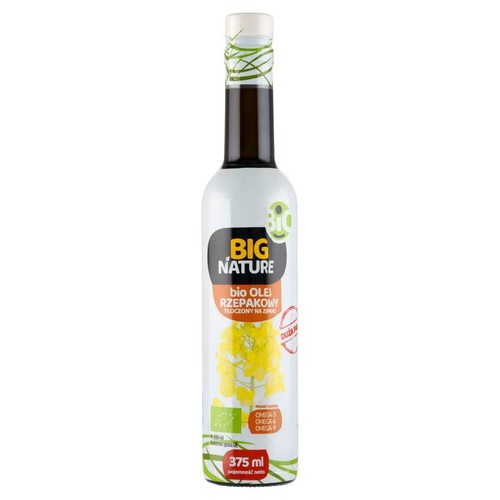 BIO olej rzepakowy tłoczony na zimno Big Nature 375 ml