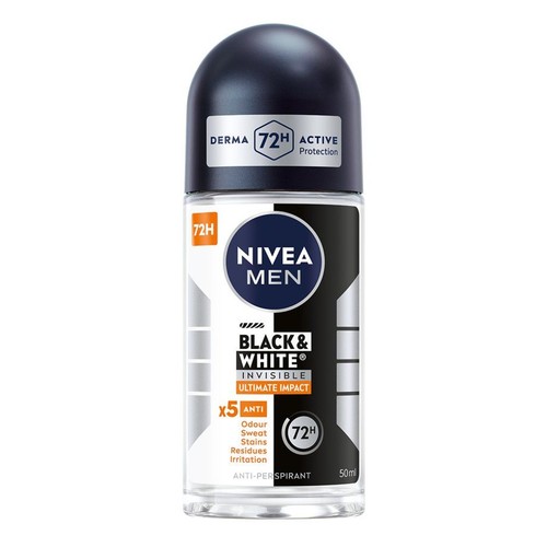 Antyperspirant w kulce Black White Invisible Ultimate Inpact NIVEA 50 ml