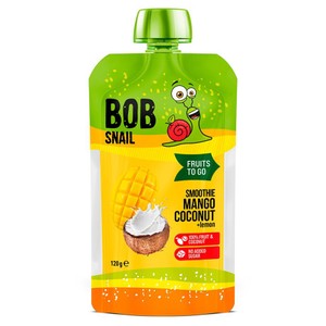 Smoothie mango-kokos-cytryna bez dodatku cukru Bob Snail 120 g