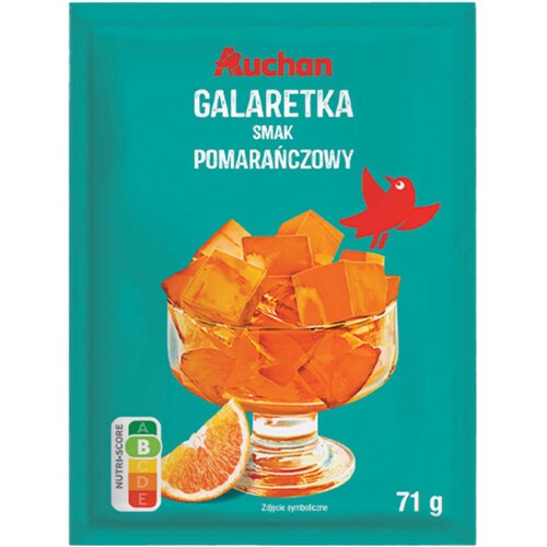 Galaretka o smaku pomarańczowym Auchan 71 g