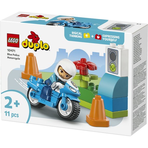 DUPLO® Moje miasteczko Niebieski motocykl policyjny 10471 LEGO 1 sztuka