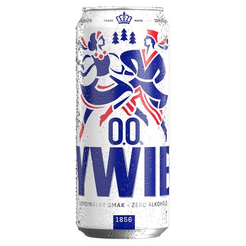 Piwo jasne, bezalkoholowe, pasteryzowane, alk. 0,0 % obj.  Żywiec 500 ml