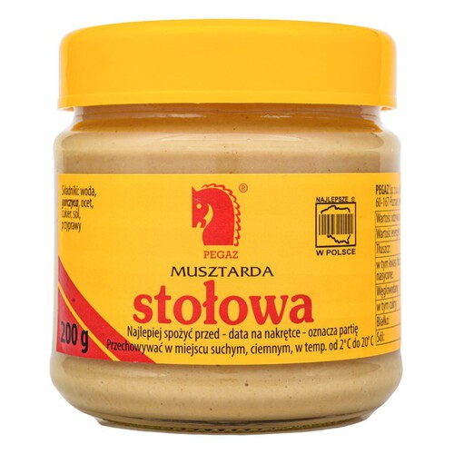 Musztarda stołowa Pegaz 200 g