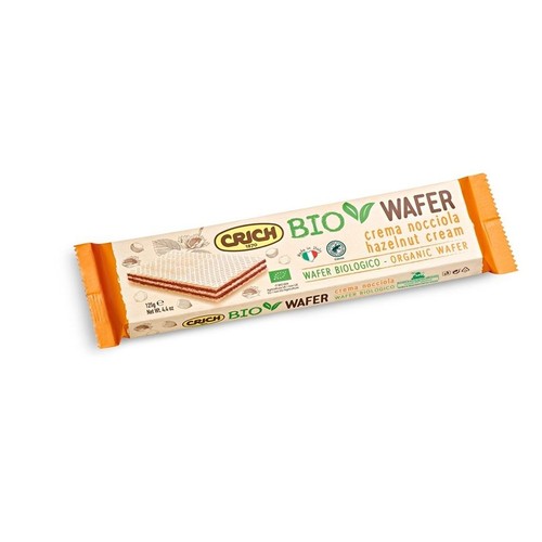 BIO Wafelek z kremem z orzechów laskowych CRICH 125 g