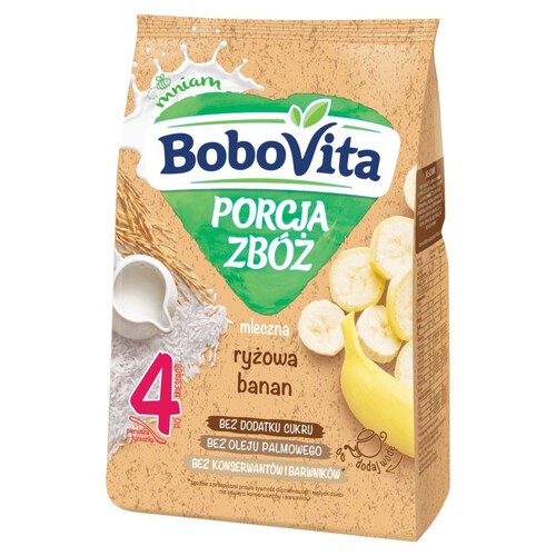 Kaszka mleczno ryżowa banan po 4 miesiącu BoboVita 210 g