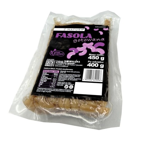 Fasola biała gotowana Z Natury 450 g