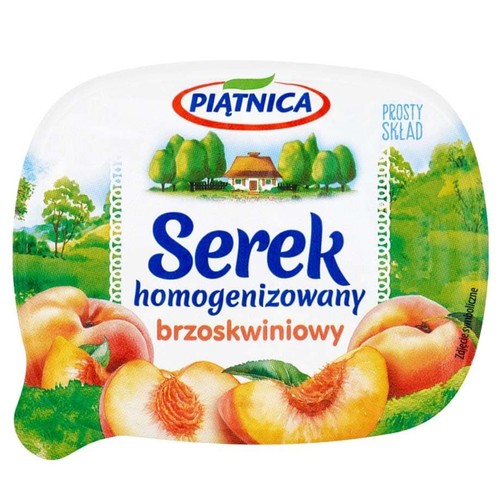 Serek homogenizowany brzoskwiniowy   Piątnica 150 g