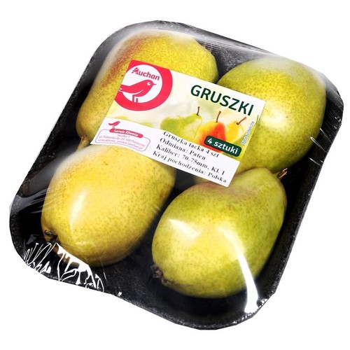 Gruszka odmiana konferencja Owoce  Auchan 4 sztuki