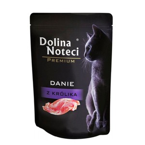 Karma mokra z królikiem dla dorosłych kotów saszetka Dolina Noteci 85 g