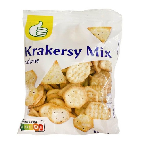 Krakersy mix solone Auchan 80 g