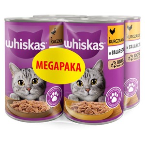 Mokra karma z kurczakiem i kaczką w galaretce Whiskas 4 x 400 g