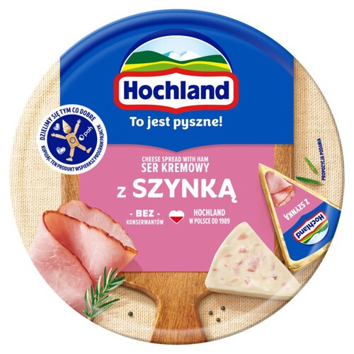 Ser kremowy topiony z szynką Hochland 180 g