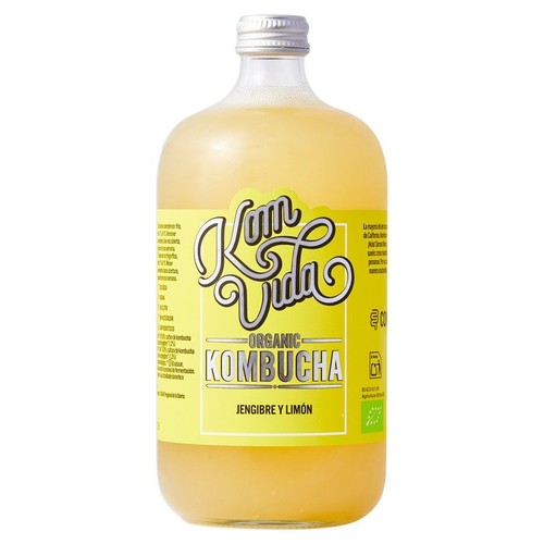 BIO Kombucha z cytryną i imbirem Komvida 250 ml