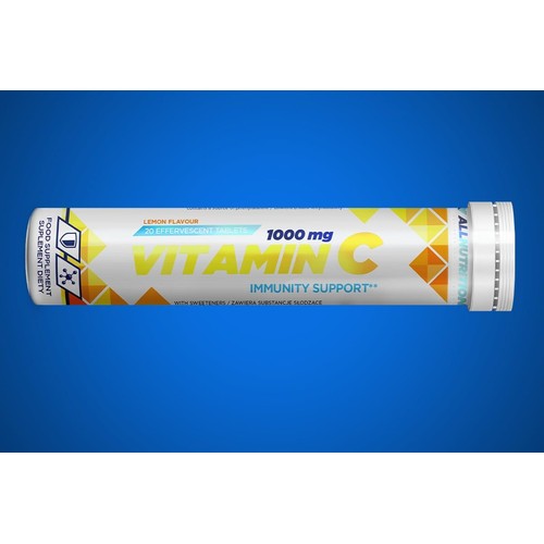 Vitamin C Lemon Allnutrition 20 tabletek