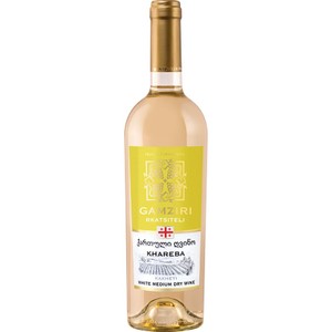 Wino gruzińskie białe półwytrawne Rkatsiteli alk. 12,5% obj. Gamziri 750 ml