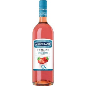 Wino bezalkoholowe Frizzante Strawberry alk. do 0,5% obj. Monte Santi 750 ml