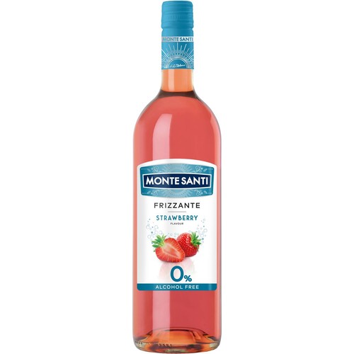 Wino bezalkoholowe Frizzante Strawberry alk. do 0,5% obj. Monte Santi 750 ml