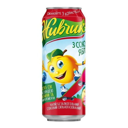 Napój gazowany o smaku jabłka Żywczyk 500 ml