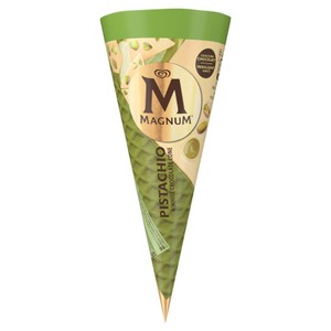 Lody Pistachio & White Chocolate Cone Magnum 115 ml