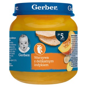 Warzywa z delikatnym indykiem po 5. miesiącu Gerber 125 g