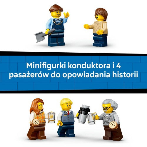 City Retro pociąg z lokomotywą parową 60511 LEGO 1 sztuka