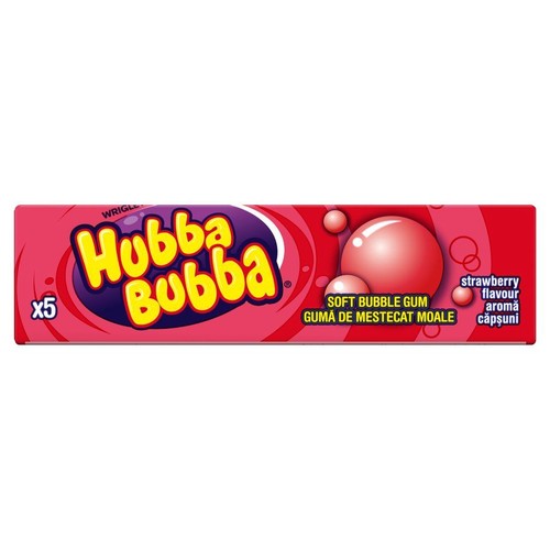 Guma balonowa strawberry   Hubba Bubba 35 g