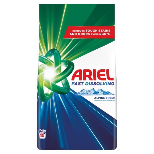 Proszek do prania Fast Dissolving Alpine Fresh 40 prań Ariel 2,2 kg