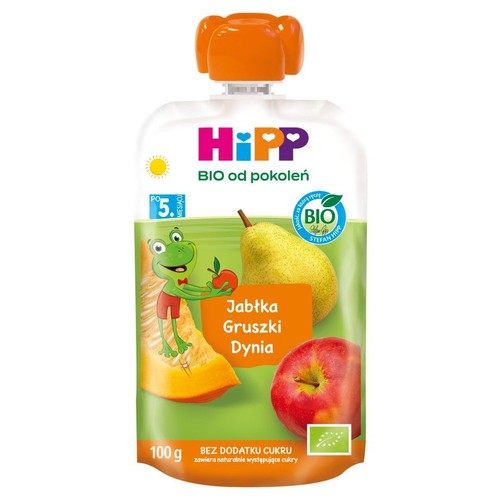 BIO Mus jabłka-gruszki-dynia po 5. miesiącu HIPP 100 g