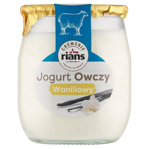 Jogurt z mleka owczego o smaku waniliowym Rians 115 g