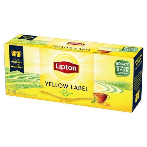 Herbata czarna z naturalnym aromatem Lipton 25 tb