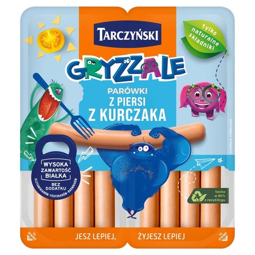 Gryzzale Paróweczki z piersi kurczaka Tarczyński 2 x 80 g