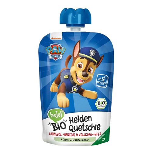 BIO Przecier truskawka- malina z owsem Psi Patrol HEJO! 100 g