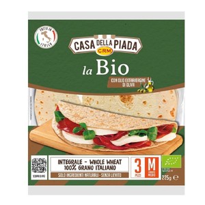 BIO Piadina pszenna pełnoziarnista CASA DELLA PIADA 225 g