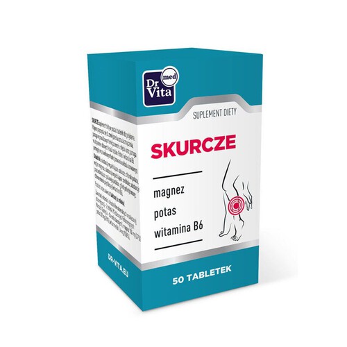 Skurcze magnez potas witamina B6 Dr Vita med 50 tabletek